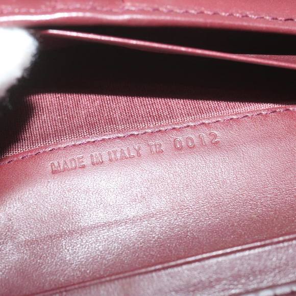 Christian Dior Trotter Canvas Saddle Wallet Red Auth ai709 - Picture 12 of 16